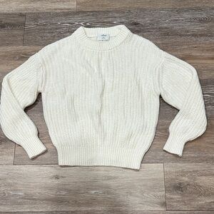 Wilfred Cream Knit Crew Neck Sweater